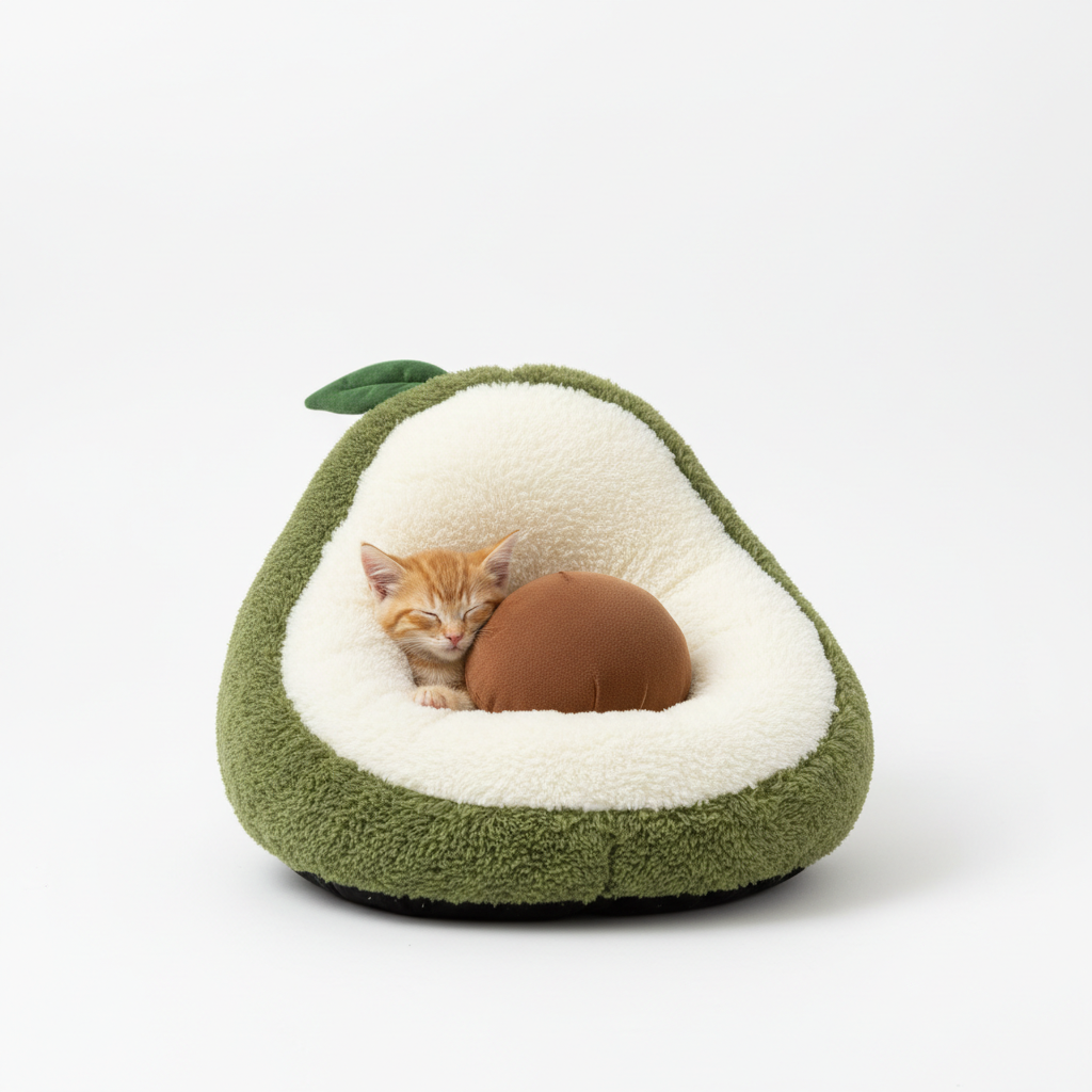 Avocado Cat Bed