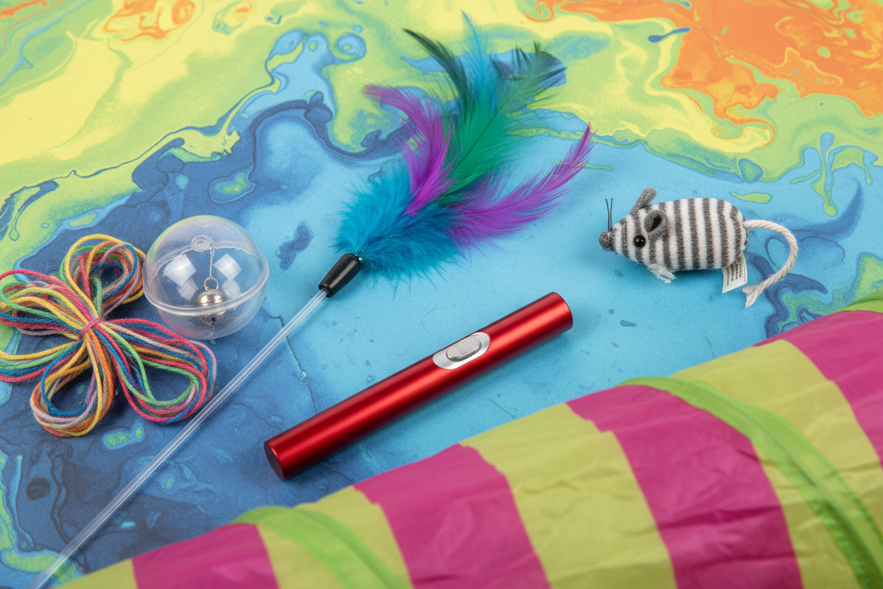 Pack de 5 brinquedos interativos para gato